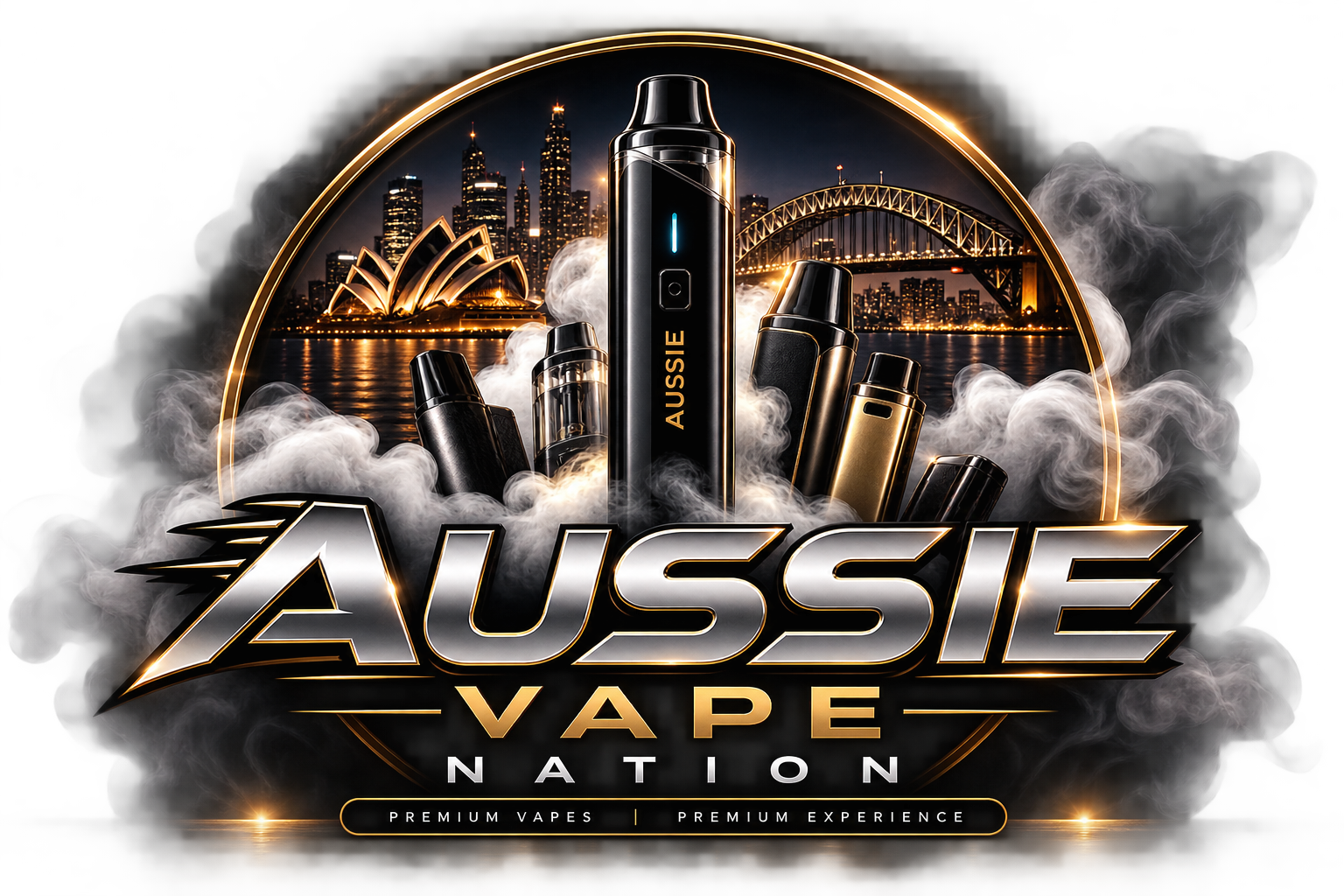Aussie Vape Nation premium vape logo